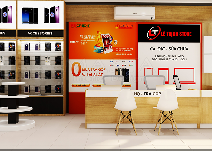THIẾT KẾ CỬA HÀNG ĐIỆN THOẠI - ANH HẢI -VŨNG TÀU