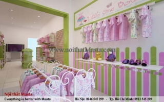 Những mẫu thiết kế shop quần áo trẻ em tại Masta