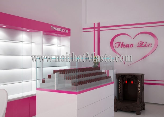 Thiết kế nội thất shop mỹ phẩm của chị Thảo tại quận Bình Tân, TP. Hồ Chí Minh