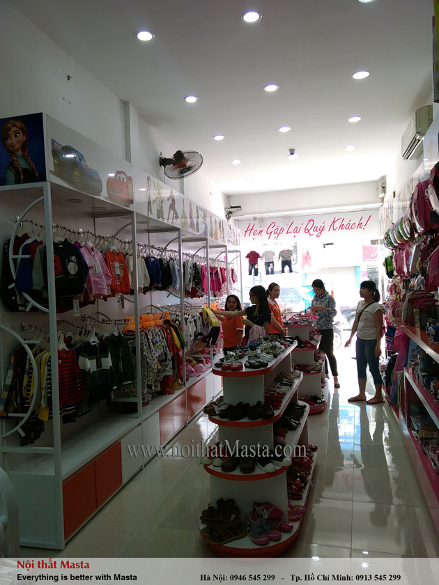 thiet ke noi that shop thoi trang tre em