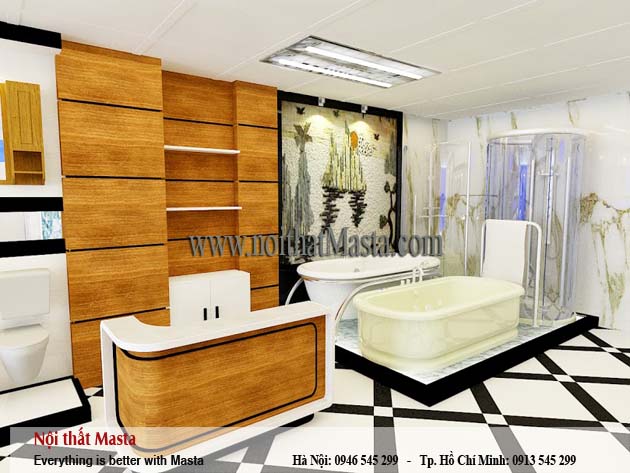 Thiết kế nội thất cửa hàng vật liệu xây dựng - anh Minh - Hòa Bình3
