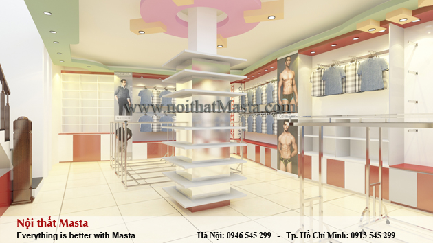 Thiết kế nội thất cửa hàng anh Hải - Nghệ An4