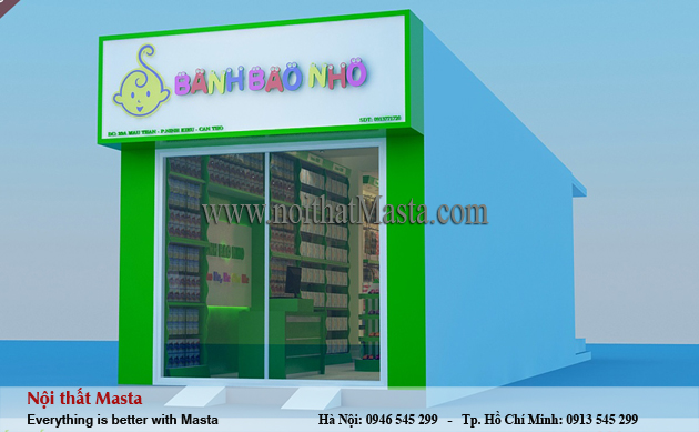 Thiết kế nội thất cửa hàng mẹ và bé - Anh Thanh - Cần Thơ1