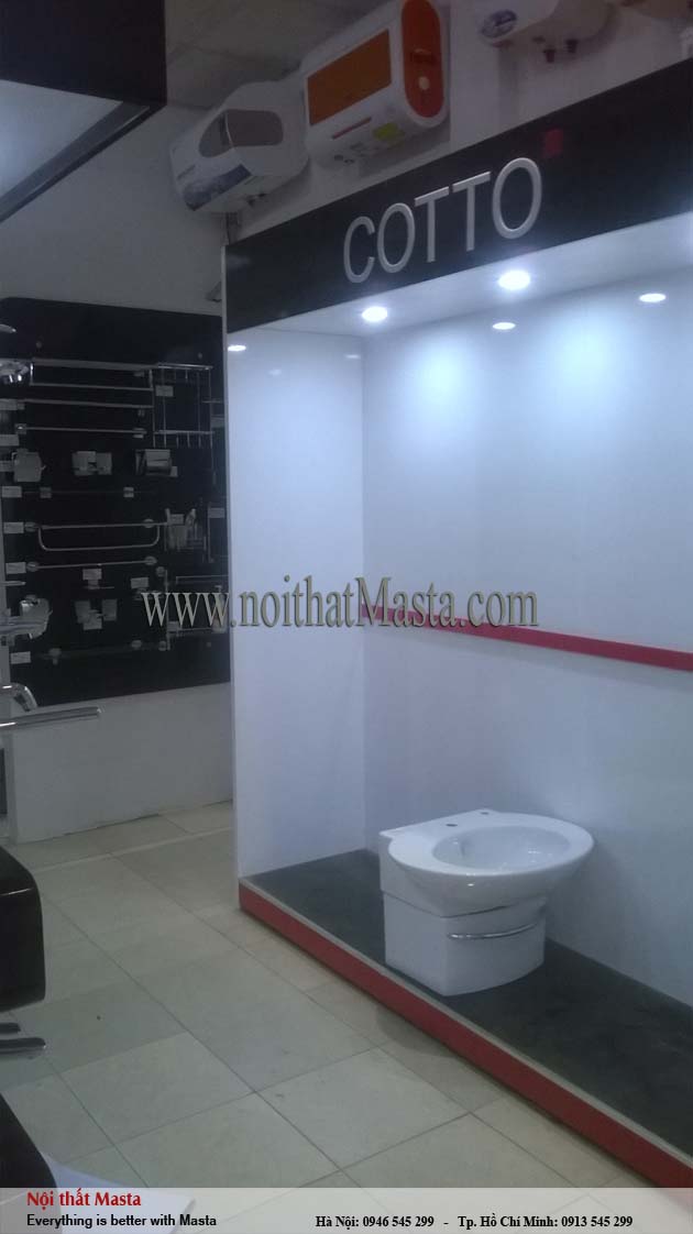 Thiết kế nội thất cửa hàng thiết bị vệ sinh