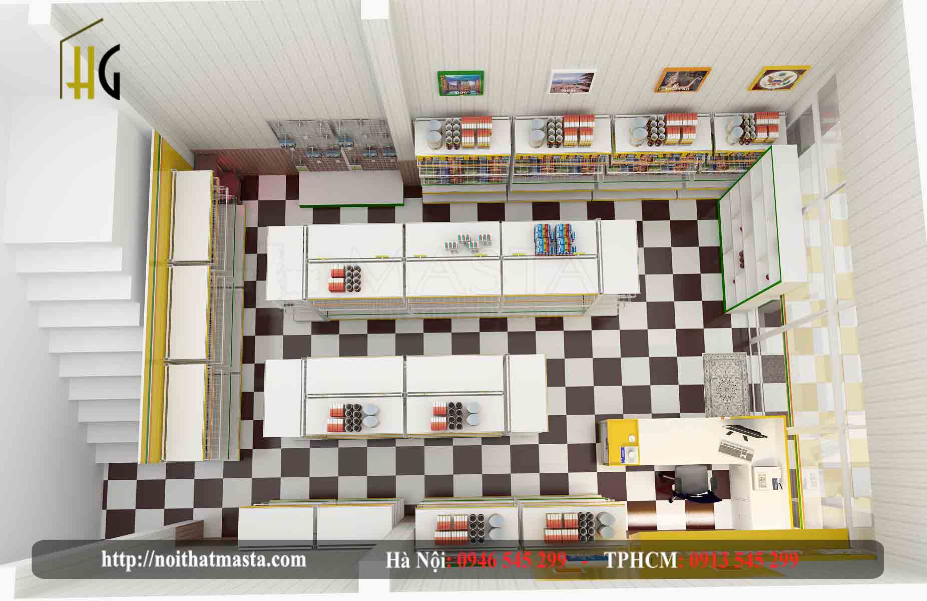 Thiết kế siêu thị mini Khang Nam