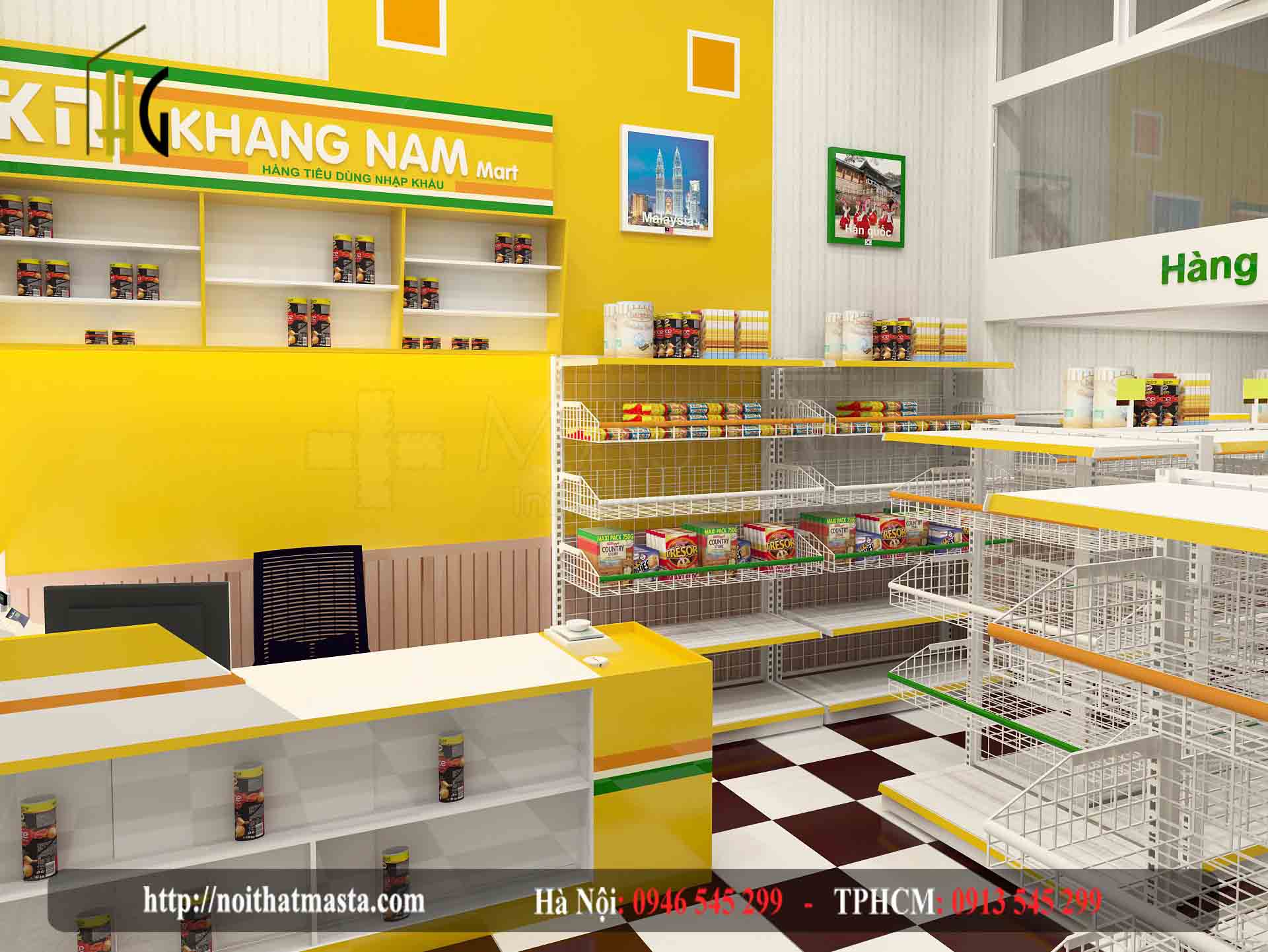 Thiết kế siêu thị mini Khang Nam