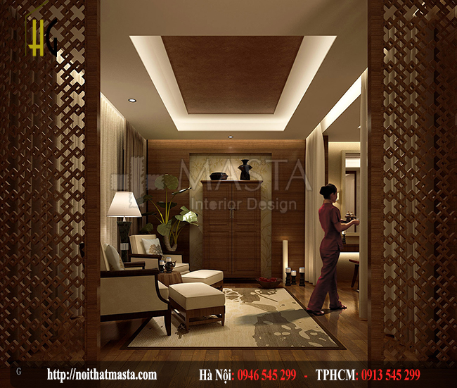 Thiết kế nội thất spa - chị ánh - long biên