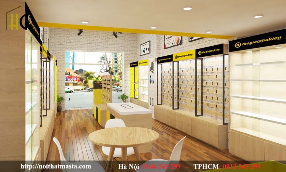 thiết kế nội thất showroom