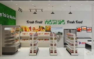 Thiết kế shop trái cây nhập khẩu A Nam- Đồng Nai