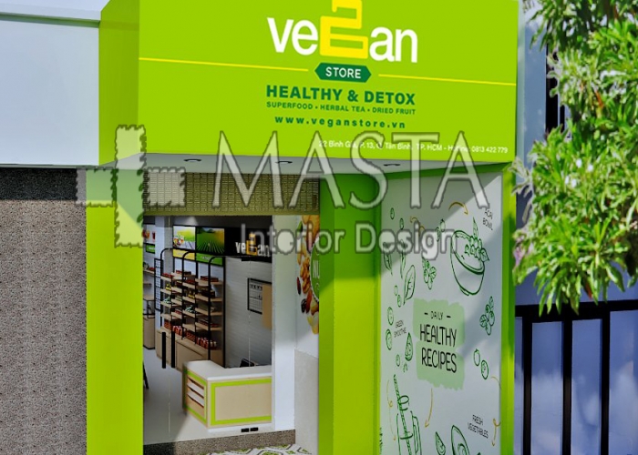 Thiết Kế Nội Thất Cửa Hàng Thực Phẩm - Kháng Ly - Tân Bình