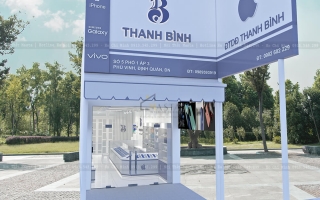 Thiết kế shop điện thoại Thanh Bình 30m2 tại Đồng Nai