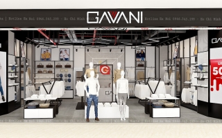 Thiết kế cửa hàng thời trang gavani 90m2 tại Aeon Bình Tân
