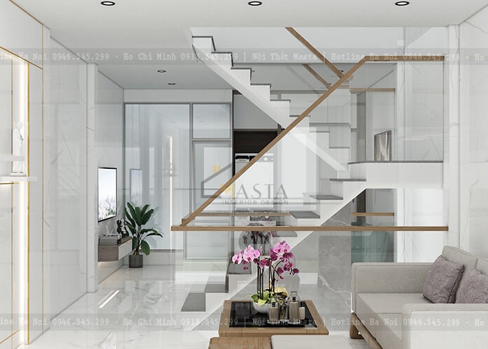 Thiết kế nội thất nhà phố 150m2 tại Hóc Môn