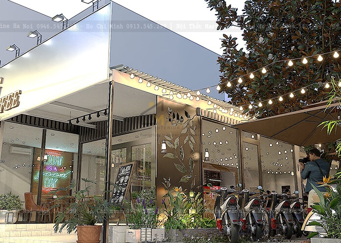 Thiết kế quán coffe 290m2 tại Quận 7, TP. Hồ Chí Minh