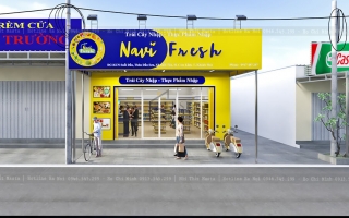 Thiết kế nội thất cửa hàng thực phẩm Navi Fresh tại Khánh Hòa