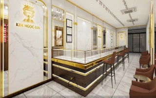 Thiết Kế Tiệm Vàng Bạc Đá Quý Kim Ngọc Gia, Bình Tân