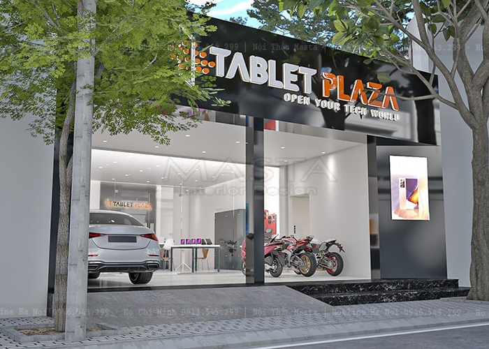 Design of 60m2 Tablet Plaza store in Binh Duong