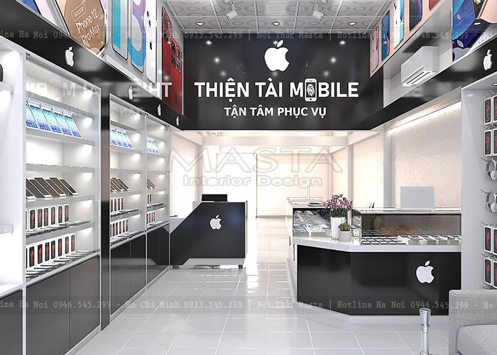 Thiết kế shop điện thoại Thiện Tài Mobile tại Hóc Môn, HCM