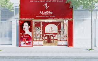 Thiết kế shop mỹ phẩm ALaiShy ở Thủ Đức, TP. Hồ Chí Minh