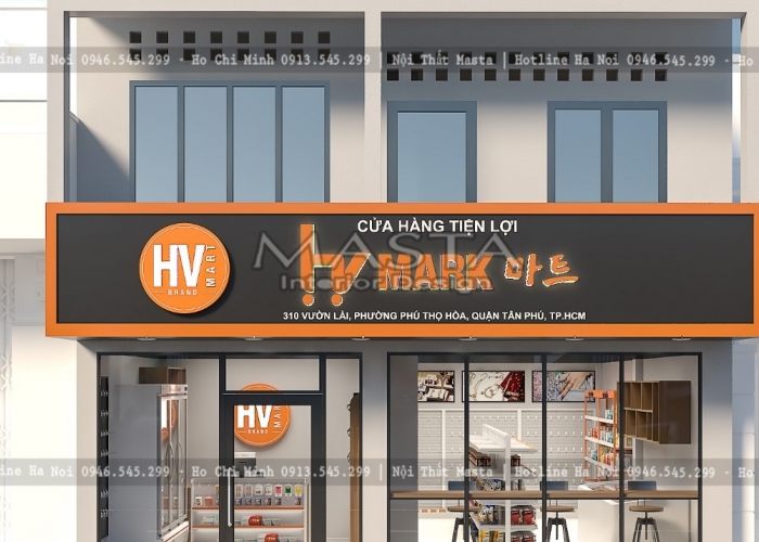 THIẾT KẾ SIÊU THỊ MINI HV MARK