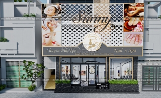 Thiết kế tiệm Nail Spa Sunny ở Đồng Tháp