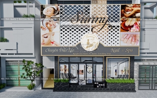 Thiết kế tiệm Nail Spa Sunny ở Đồng Tháp
