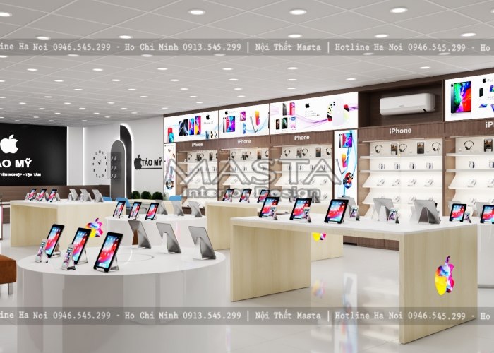 Thiết kế shop điện thoại Táo City – Anh Kiên