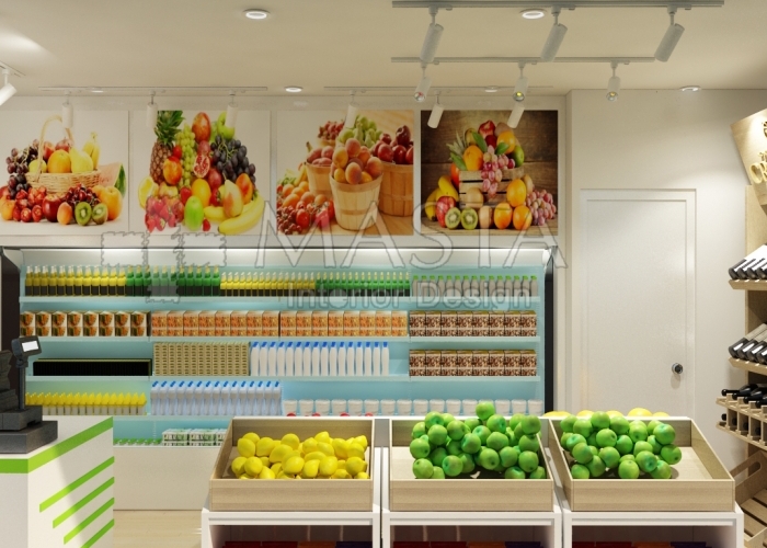 THIẾT KẾ NỘI THẤT SHOP RƯỢU , TRÁI CÂY ANH ĐỨC – TP. HỒ CHÍ MINH