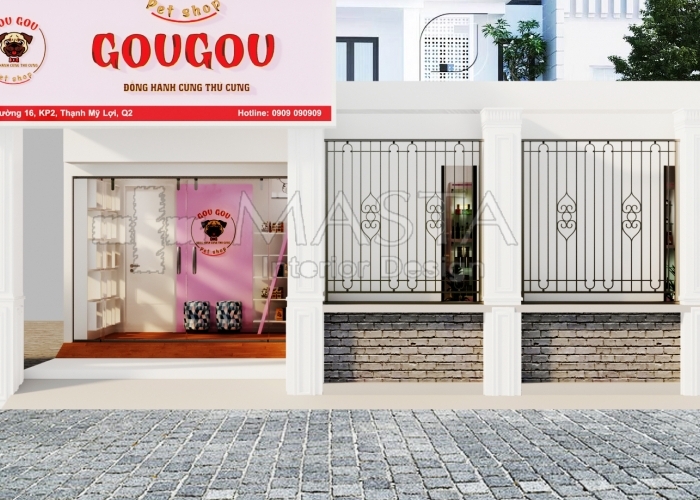 THIẾT KẾ NỘI THẤT CỬA HÀNG THÚ CƯNG QUẬN 2 – TP. HỒ CHÍ MINH