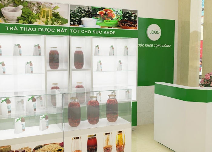 THIẾT KẾ CỬA HÀNG NHÂN SÂM - CHỊ THÚY - ĐỒNG NAI