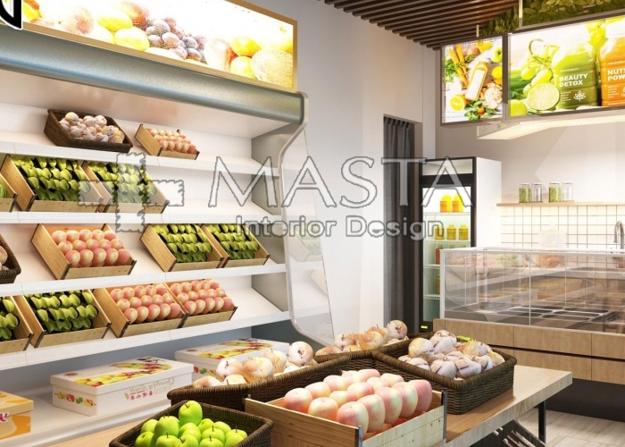 Thiết kế nội thất shop trái cây - Chị Minh - Tân Phú