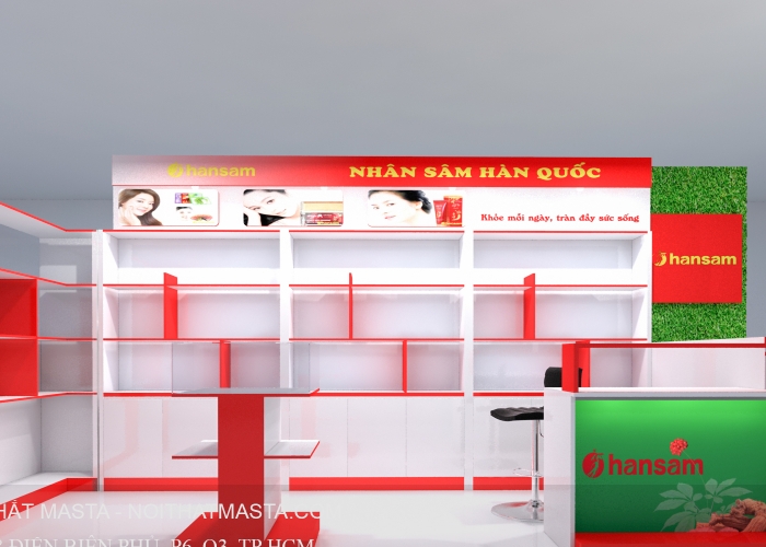 THIẾT KẾ SHOP NHÂN SÂM - ANH HIỀN VẠN HẠNH MALL