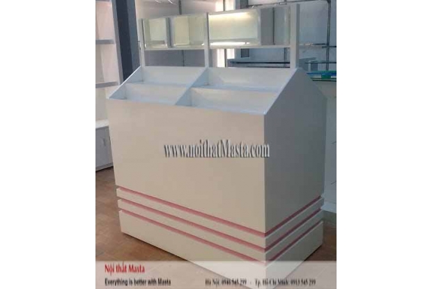 KỆ TRƯNG BÀY MỸ PHẨM GIỮA NHÀ - MTKTB - 185