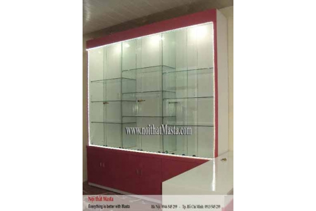 KỆ TRƯNG BÀY MỸ PHẨM Ở SÁT TƯỜNG - MTKTB - 191