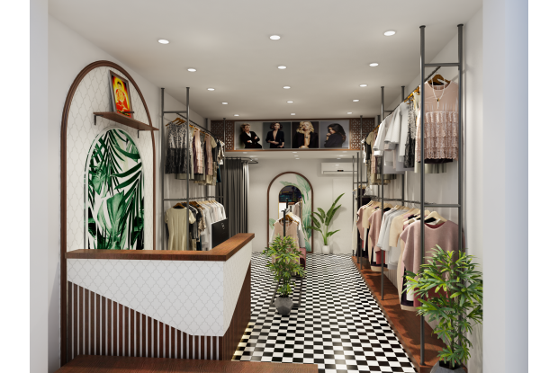 THIẾT KẾ SHOP THỜI TRANG CHỊ PHƯƠNG – Q.1 TP. HỒ CHÍ MINH