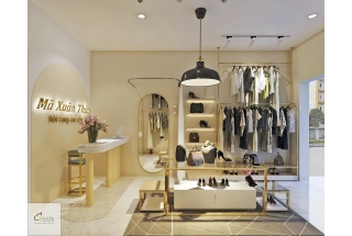 THIẾT KẾ NỘI THẤT SHOP THỜI TRANG - CHỊ THẢO - Q9 - TP. HCM