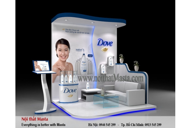 Booth quảng cáo sữa tắm MTBQC108
