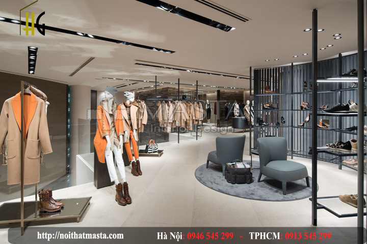 Thiết kế nội thất shop thời trang 