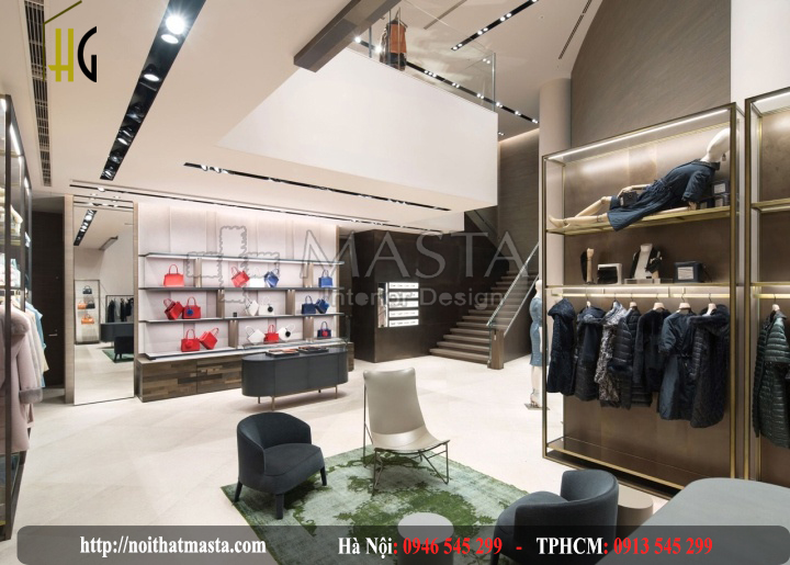 Thiết kế nội thất shop thời trang 