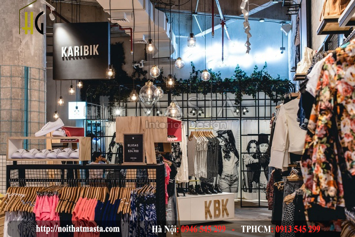 Thiết kế shop thời trang karabik - thanh xuân