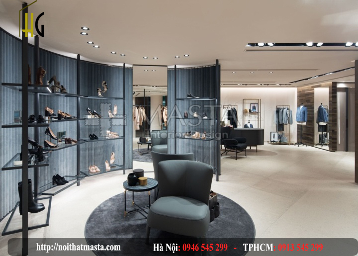 Thiết kế nội thất shop thời trang 