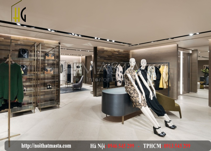 Thiết kế nội thất shop thời trang 