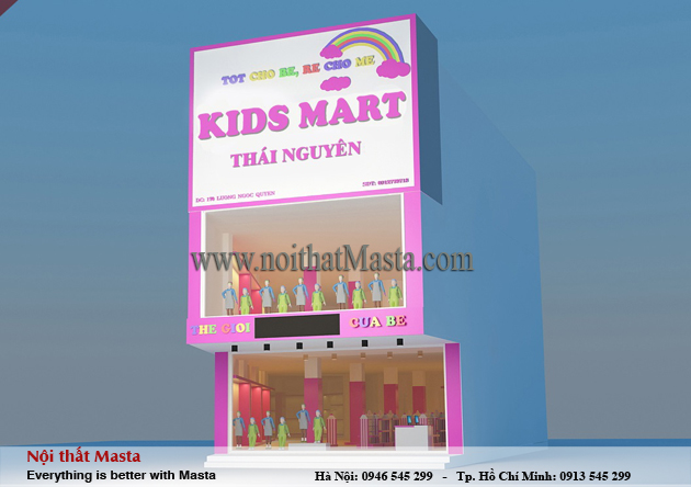 Mẫu thiết kế nội thất cửa hàng mẹ và bé1