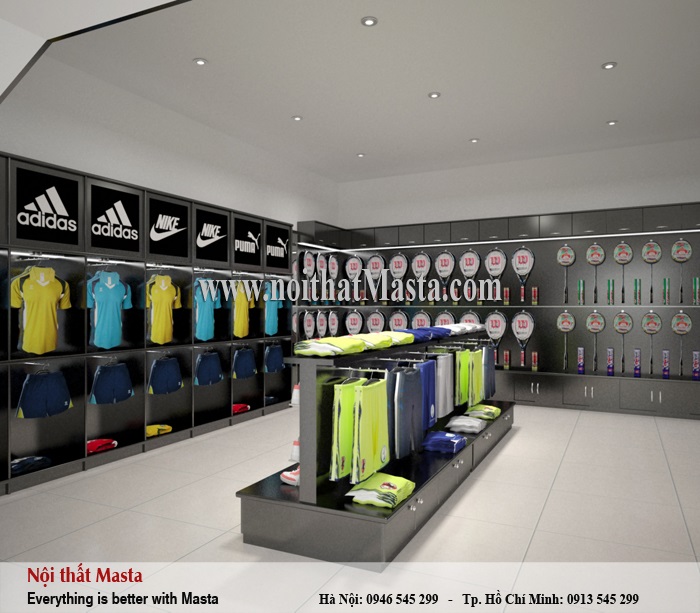 Thiết kế shop thời trang thể thao