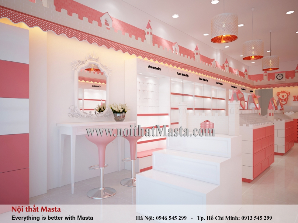 thiet ke shop my pham mau hong 1