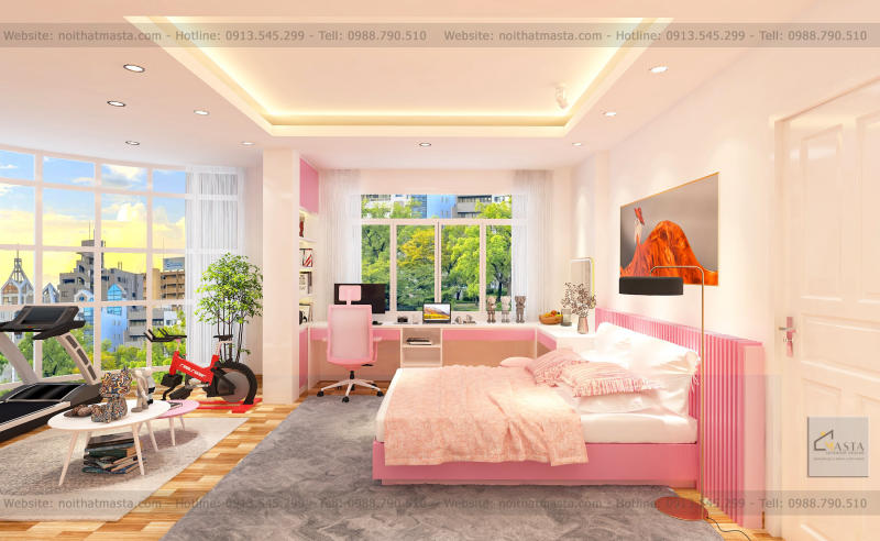 Thiết kế nội thất 3 phòng ngủ anh Đông 