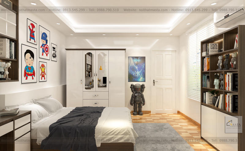 Thiết kế nội thất 3 phòng ngủ anh Đông 