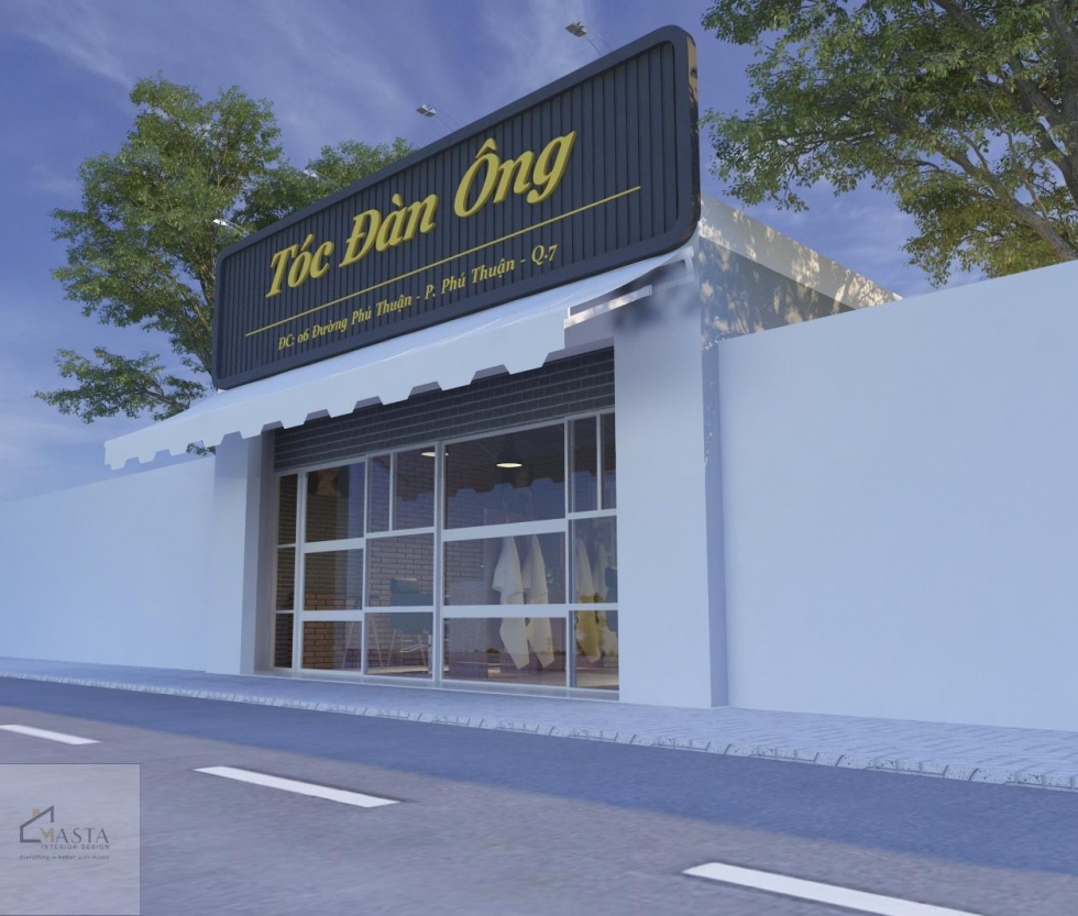Thiết kế Hair salon Tóc Nam Đàn Ông - Quận 7