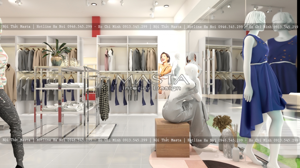 Thiết Kế Nội Thất Shop Thời Trang - Anh Kiên - Gò Vấp