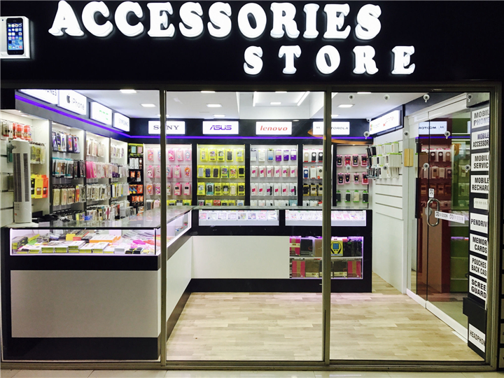 Thiết kế shop phụ kiện điện thoại di động nhỏ